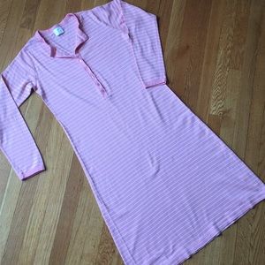 Hanna Andersson pink striped nightgown